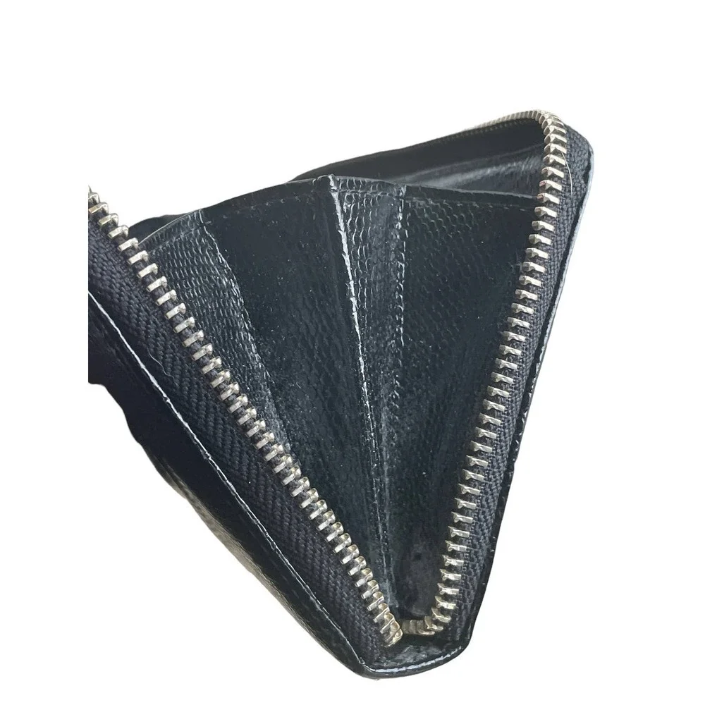 Lauren Ralph Lauren Newbury Full-Zip Black Leather Wallet